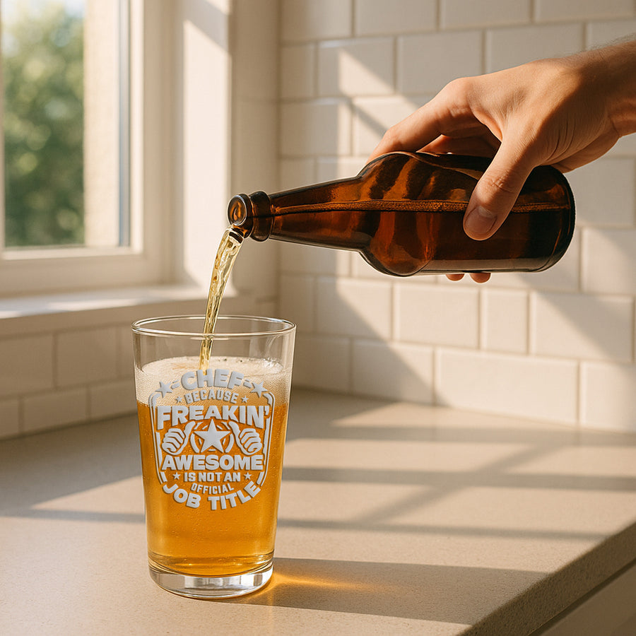 Awesome Job Chef Pint Glass