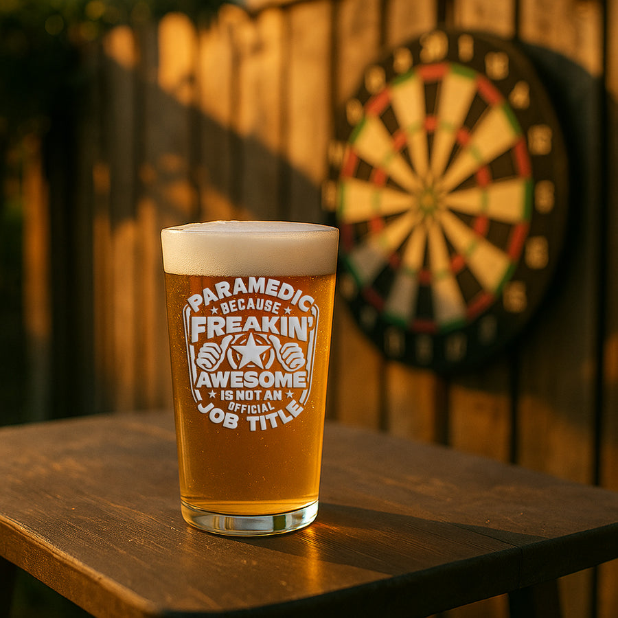 Awesome Job Paramedic Pint Glass