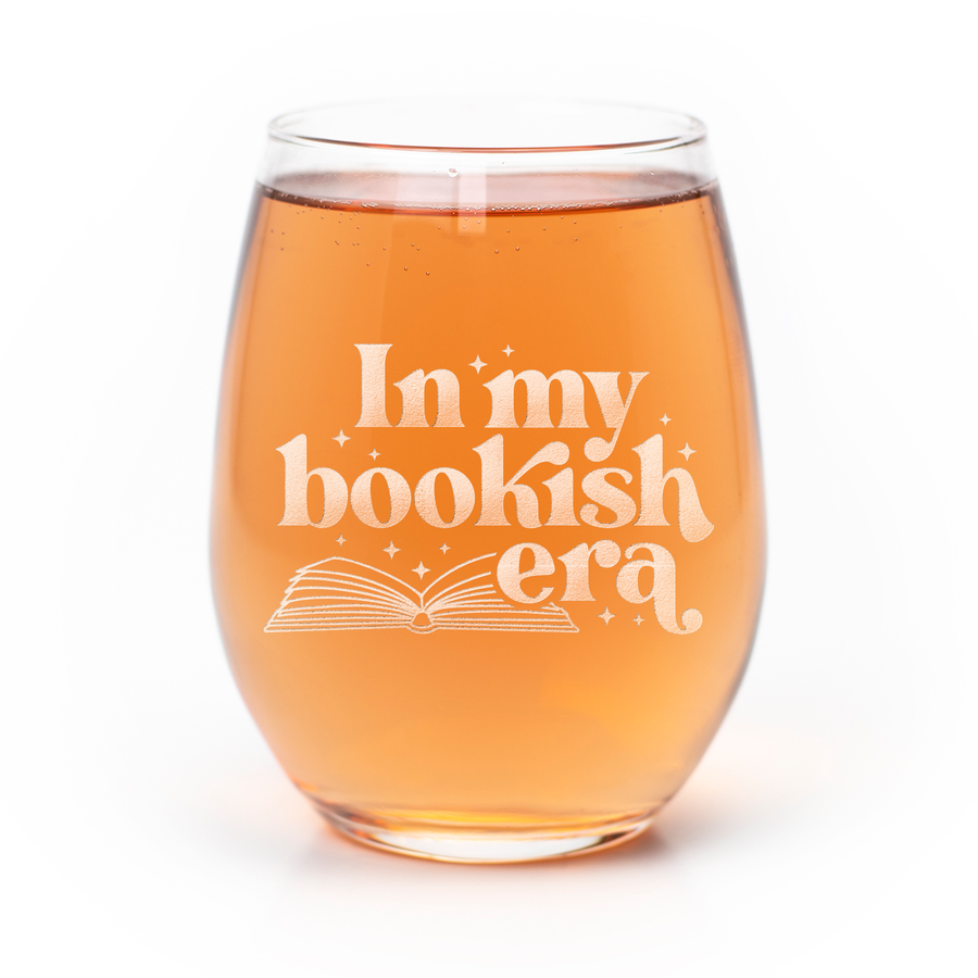 Bookish Era Stemless Wine Glass