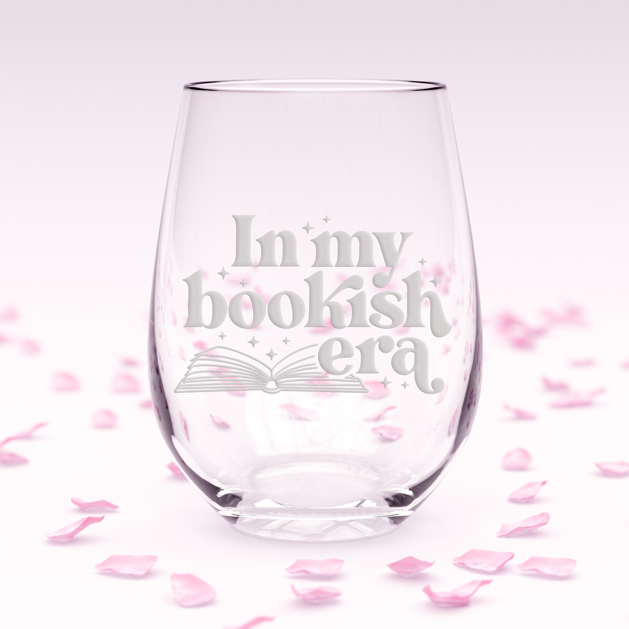 Bookish Era Stemless Wine Glass