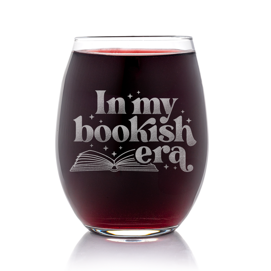 Bookish Era Stemless Wine Glass