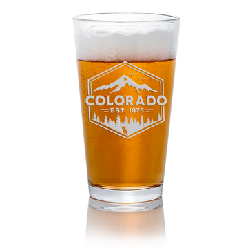 Colorado Badge Pint Glass