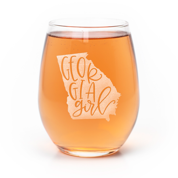 Georgia Girl Stemless Wine Glass