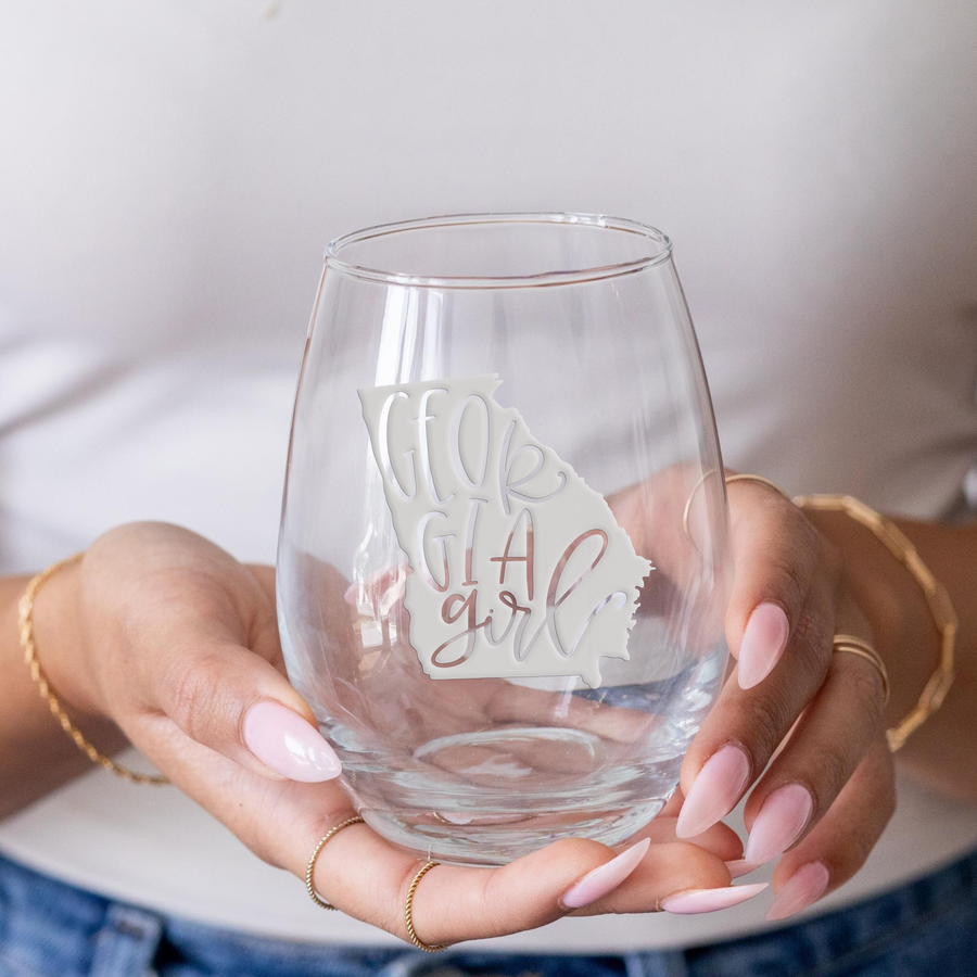 Georgia Girl Stemless Wine Glass