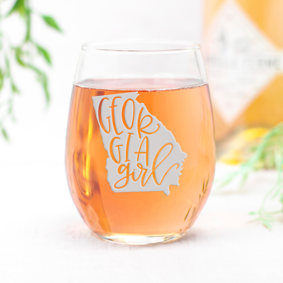 Georgia Girl Stemless Wine Glass