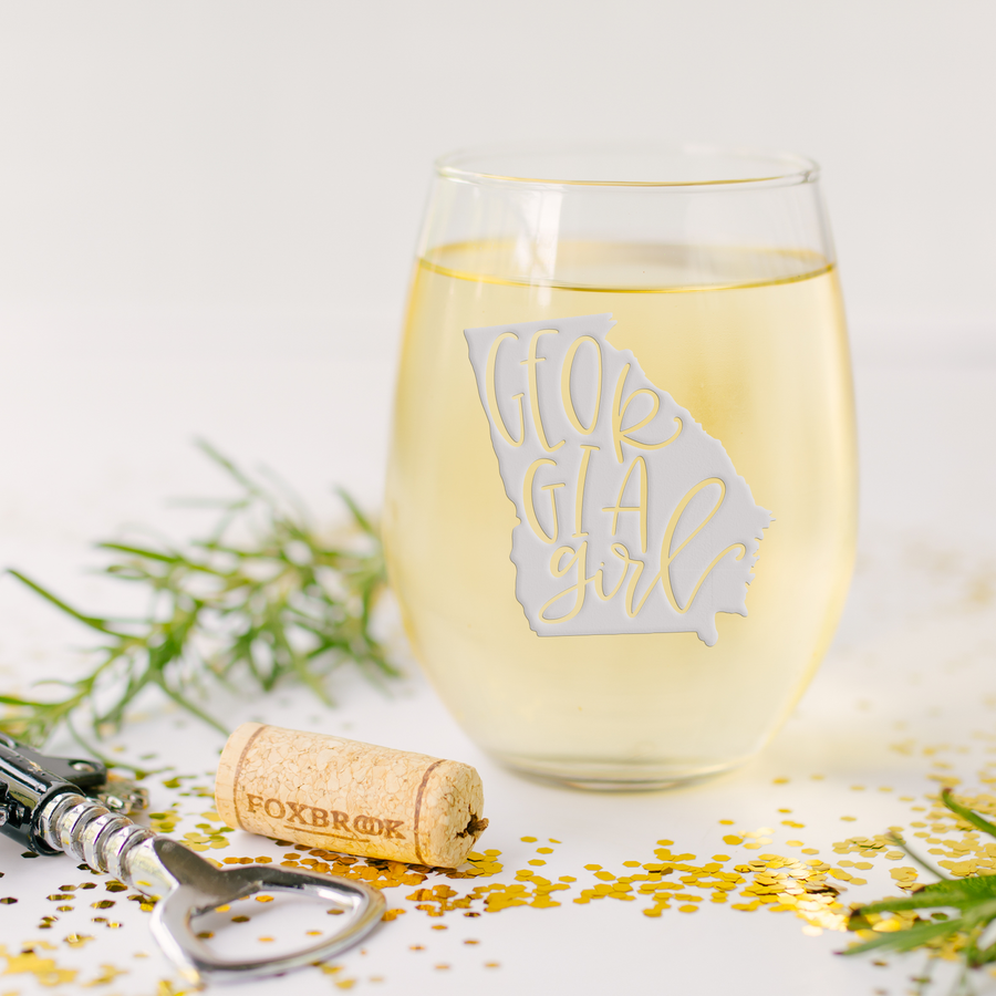 Georgia Girl Stemless Wine Glass