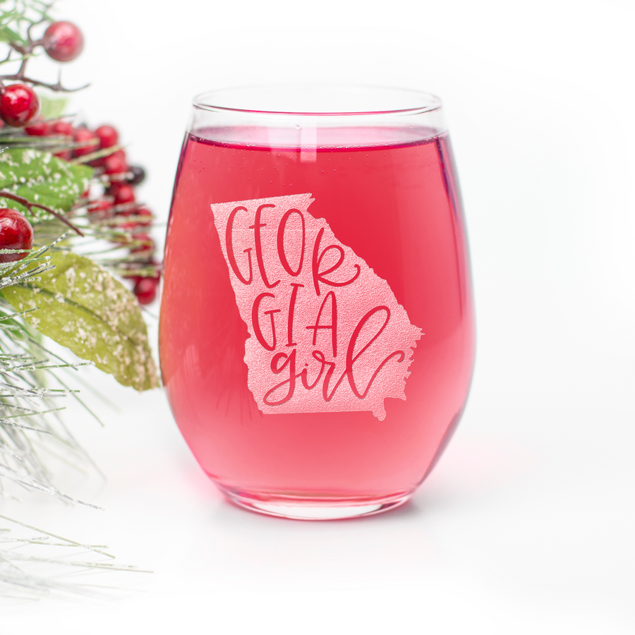 Georgia Girl Stemless Wine Glass