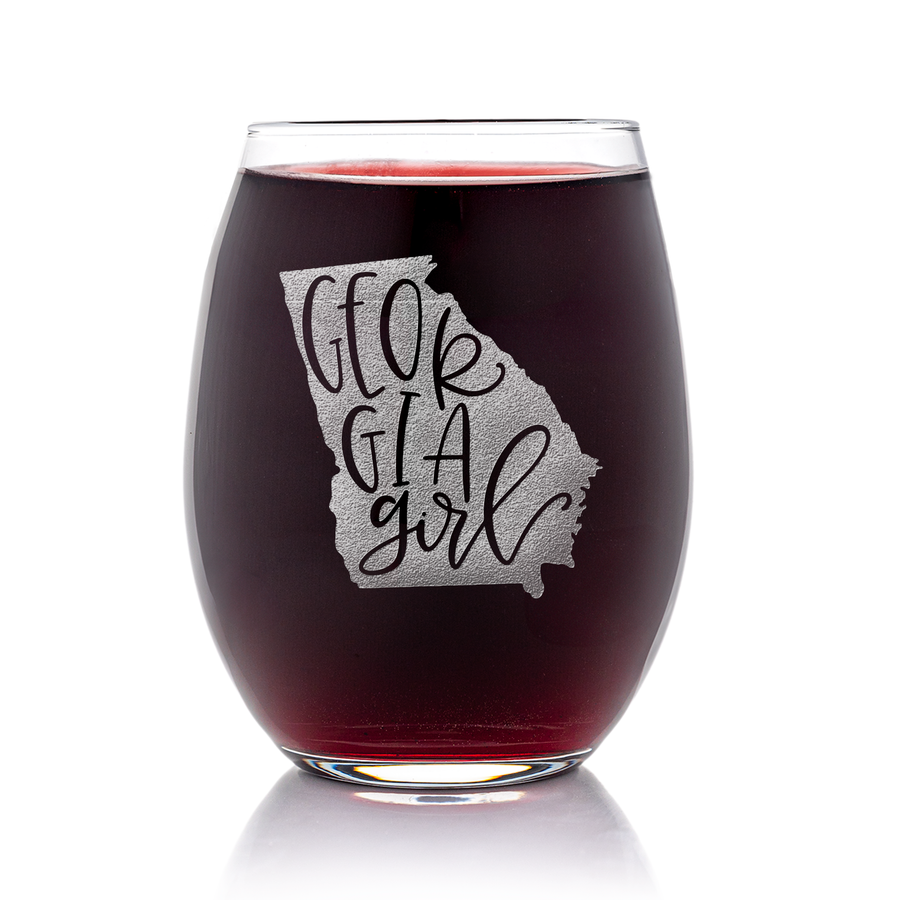 Georgia Girl Stemless Wine Glass