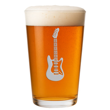 Guitar Instrument Pint Glass