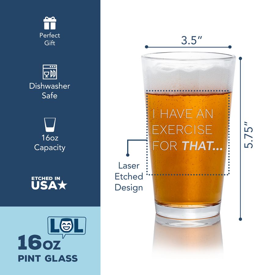 Have An Exercise For That Pint Glass