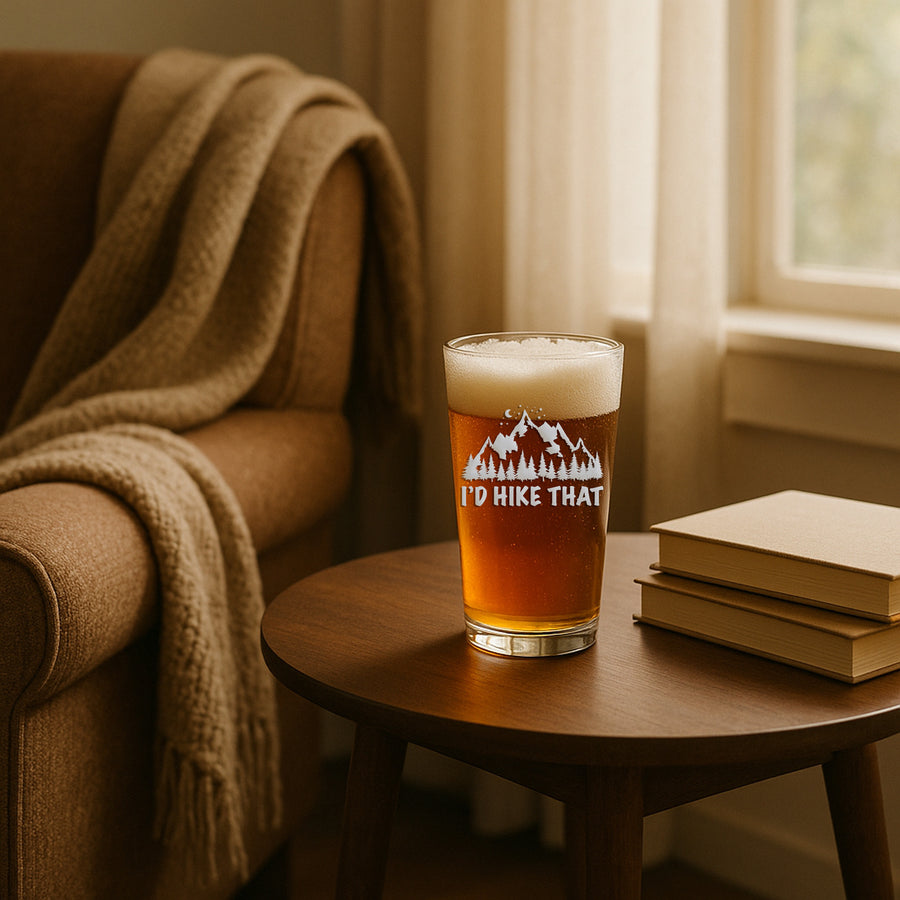 Id Hike That Pint Glass