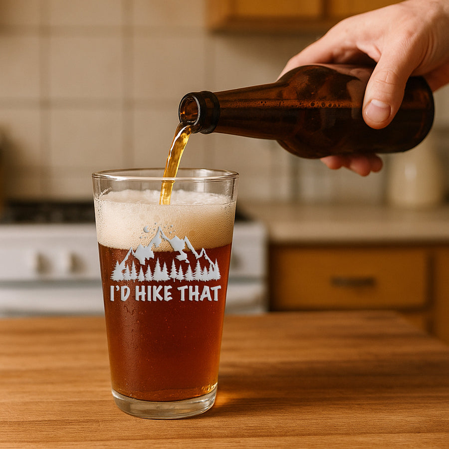 Id Hike That Pint Glass