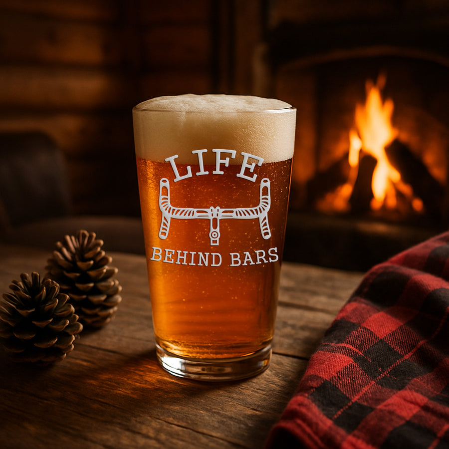 Life Cycling Bars Pint Glass