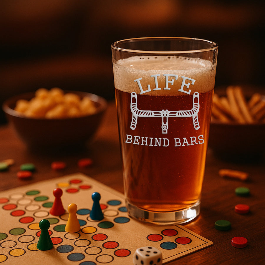 Life Cycling Bars Pint Glass