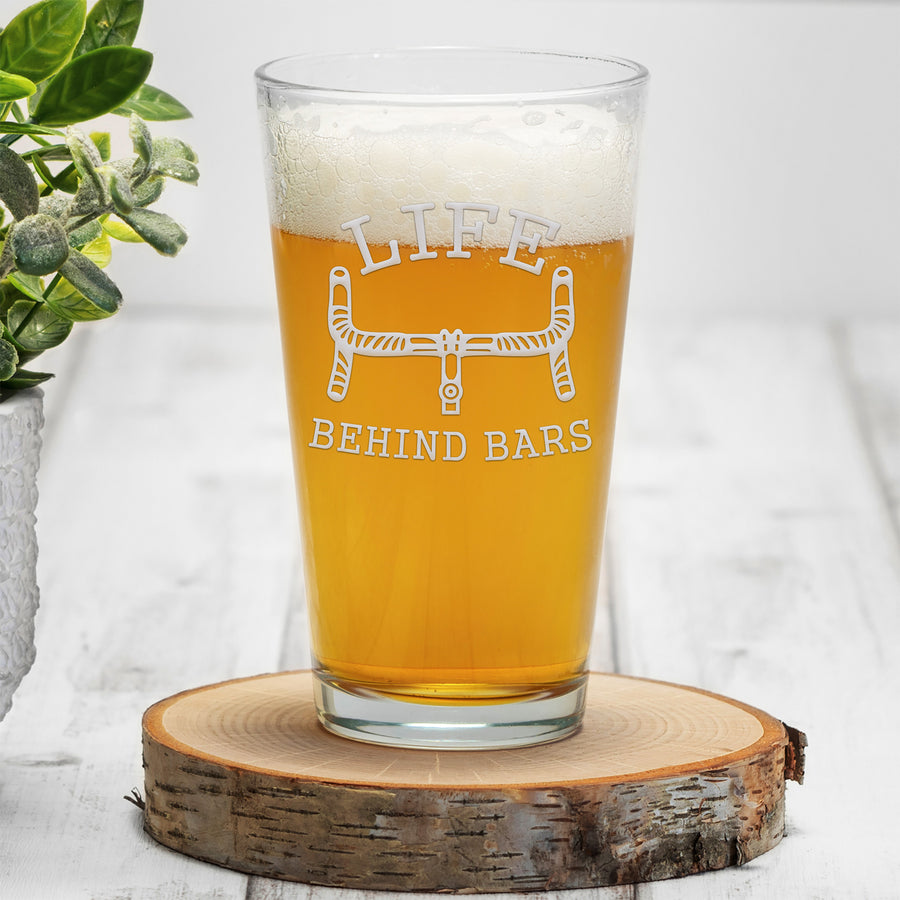 Life Cycling Bars Pint Glass