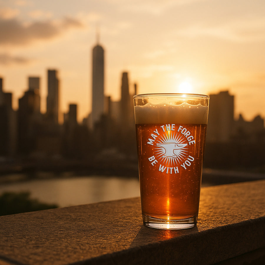 May Forge Blacksmith Pint Glass