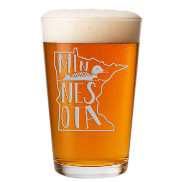 Minnesota Duck Pint Glass