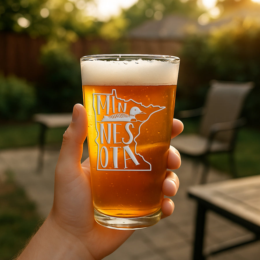 Minnesota Duck Pint Glass