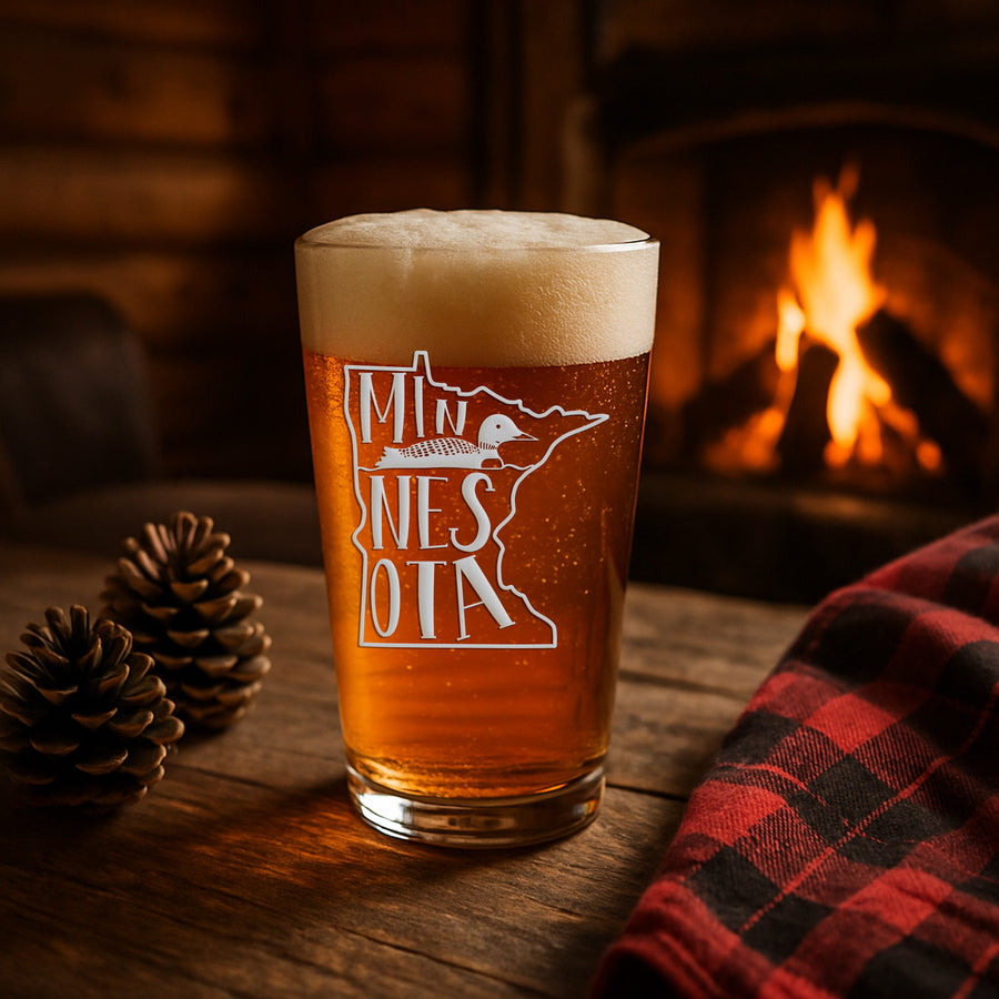 Minnesota Duck Pint Glass