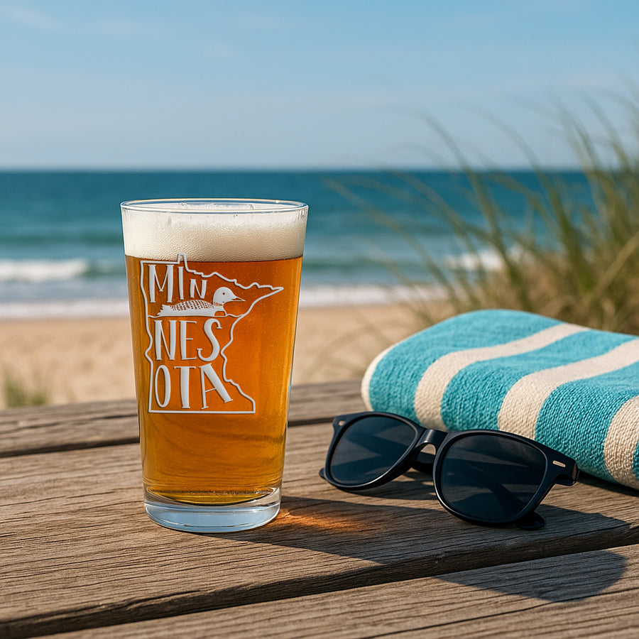 Minnesota Duck Pint Glass