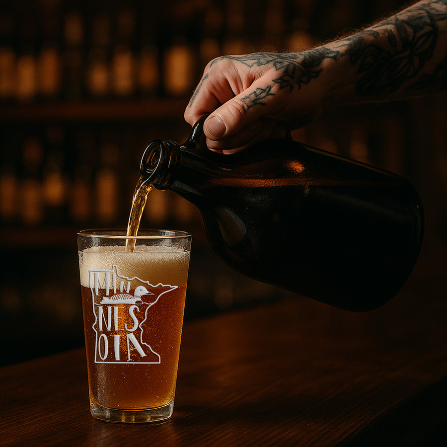 Minnesota Duck Pint Glass
