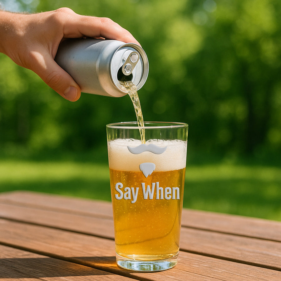 Say When Pint Glass