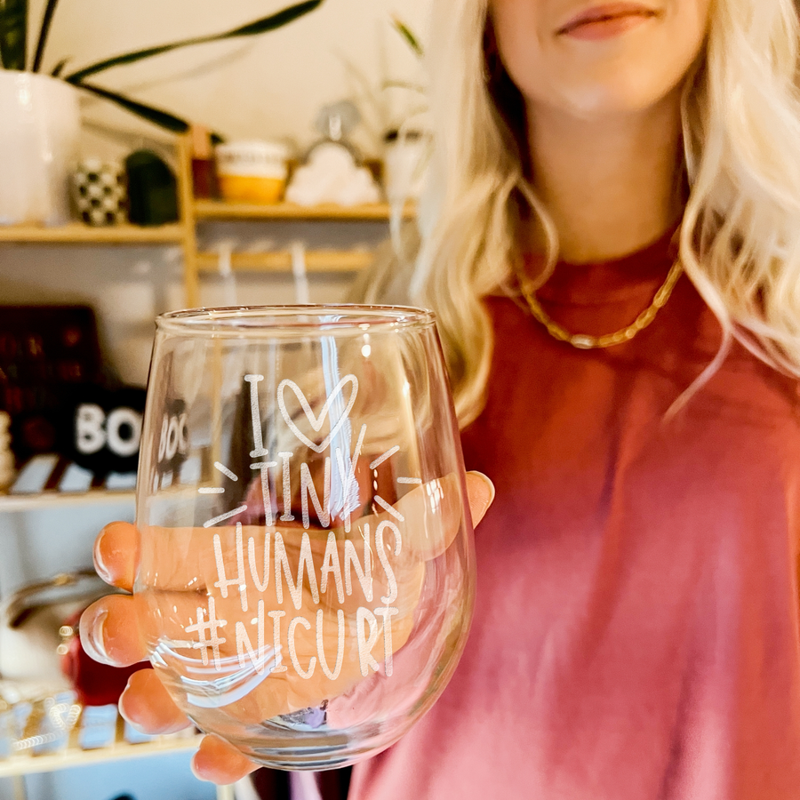 Tiny Humans Nicu Rt Stemless Wine Glass