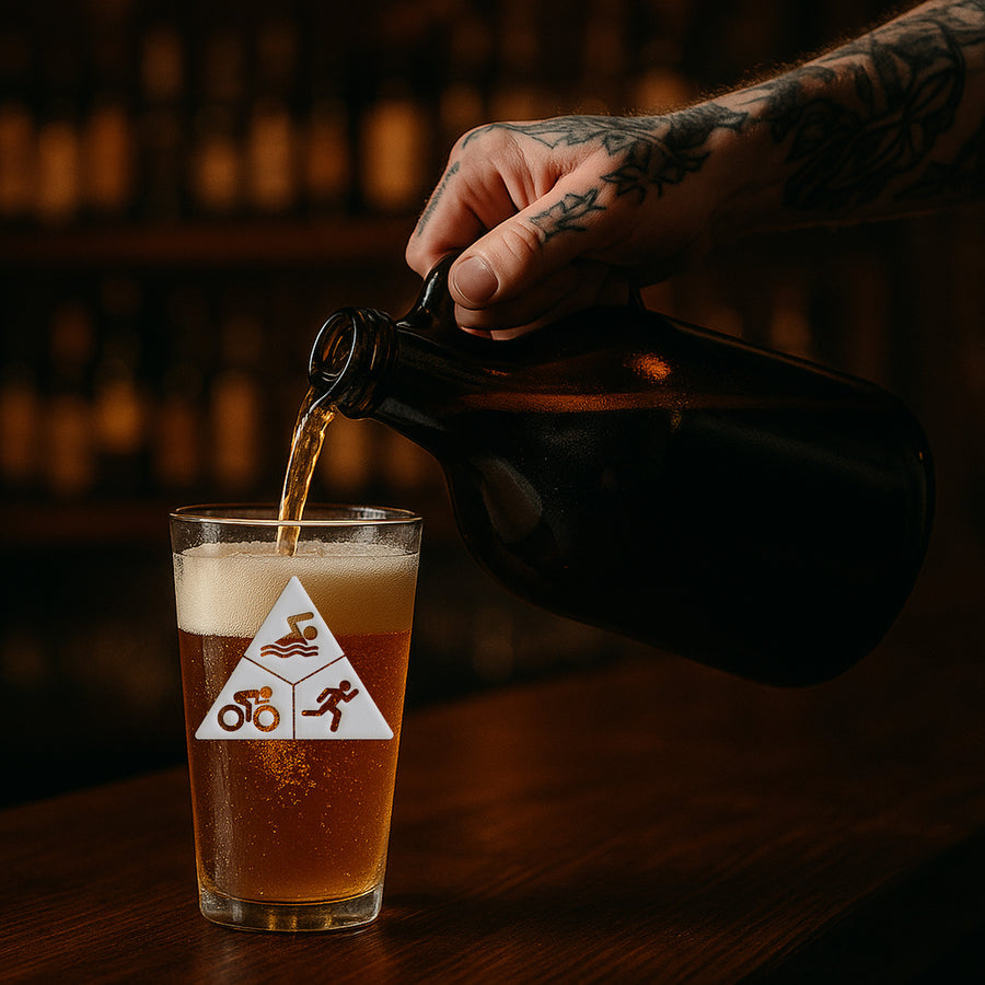 Triathalon Triangle Pint Glass