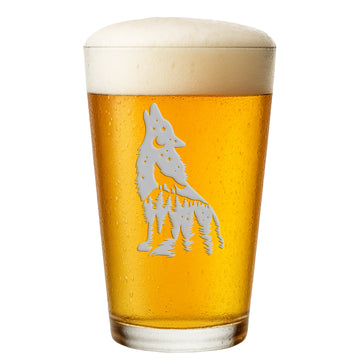 Wolf Howl Pint Glass