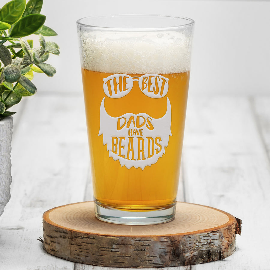 Best Dad Beards Pint Beer Glass