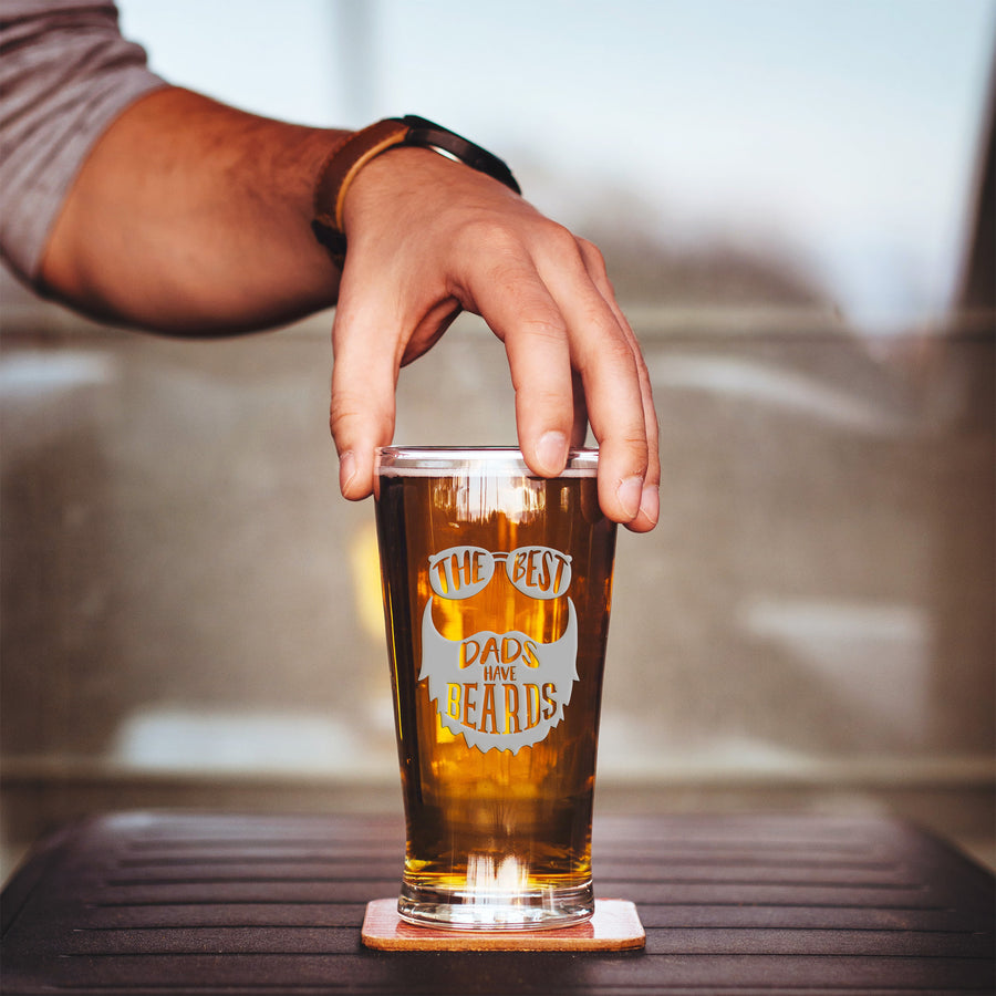 Best Dad Beards Pint Beer Glass