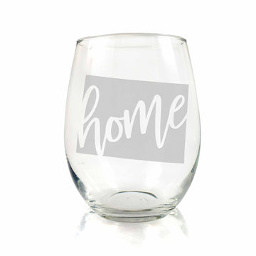 Colorado State Stemless Wine Glass