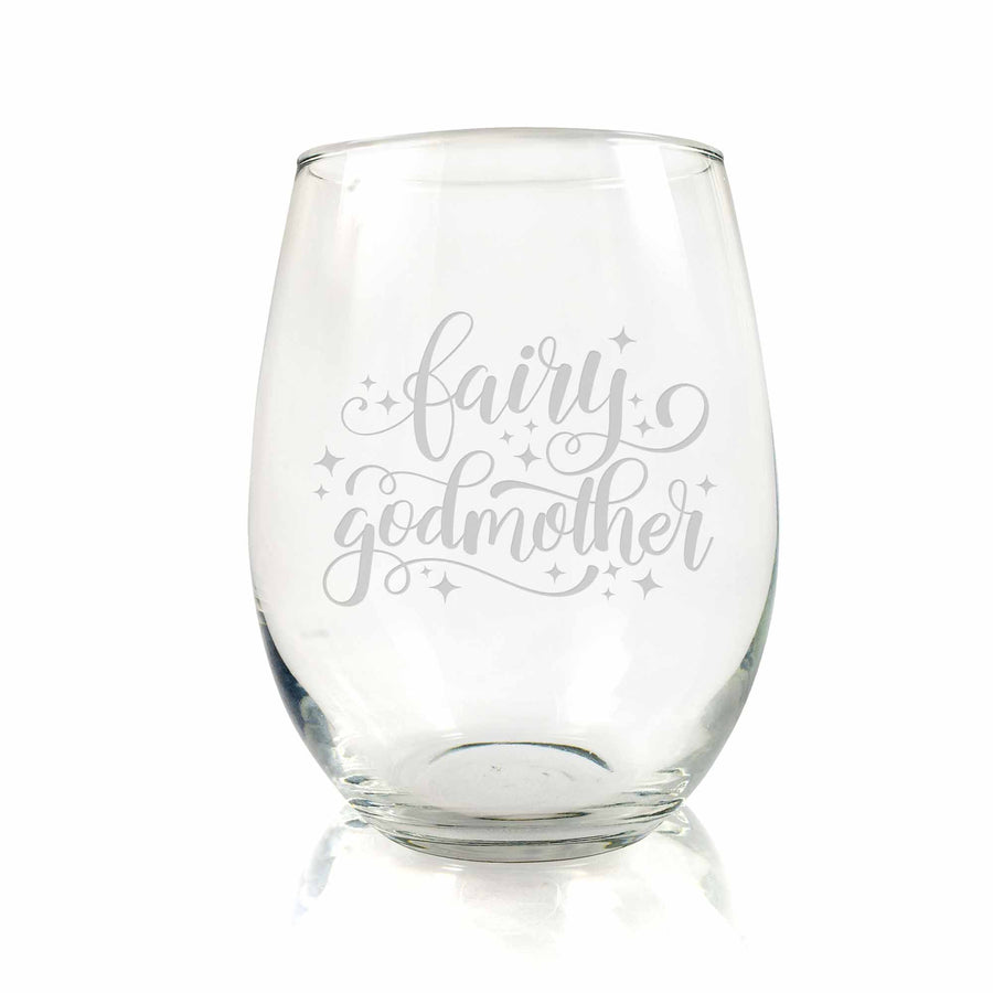 Fairy Godmother Stemless Wine Glass