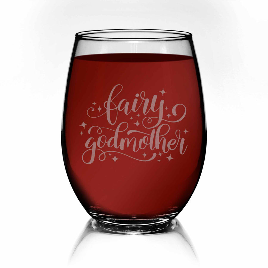 Fairy Godmother Stemless Wine Glass