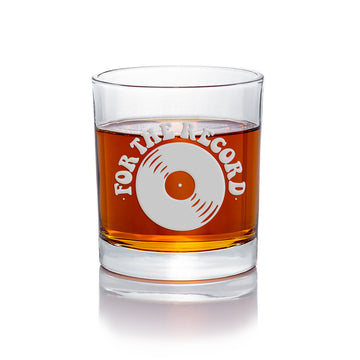 For The Record Round Rocks Glass