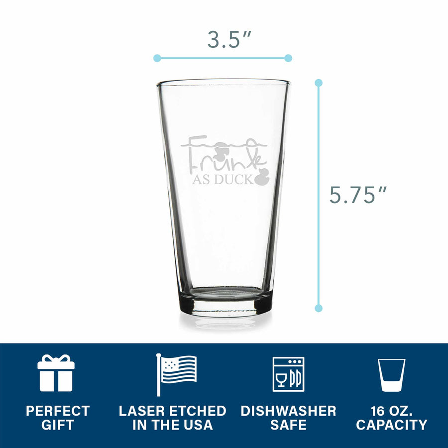 Frunk As Duck Pint Glass