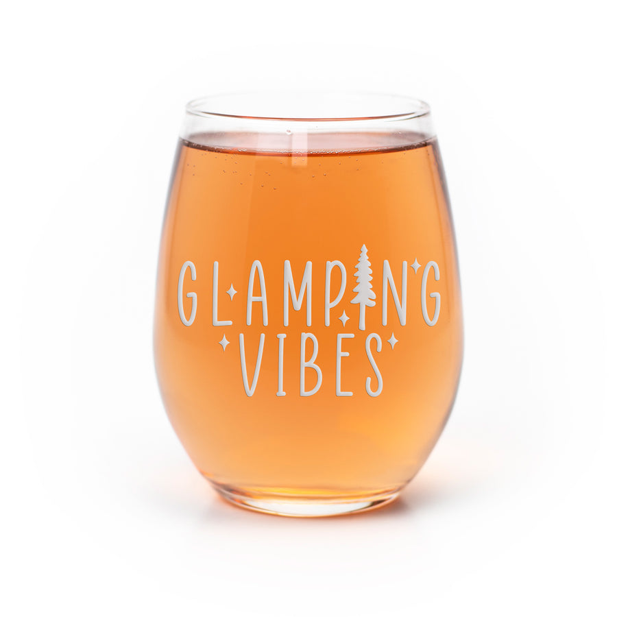 Glamping Vibes Stemless Wine Glass
