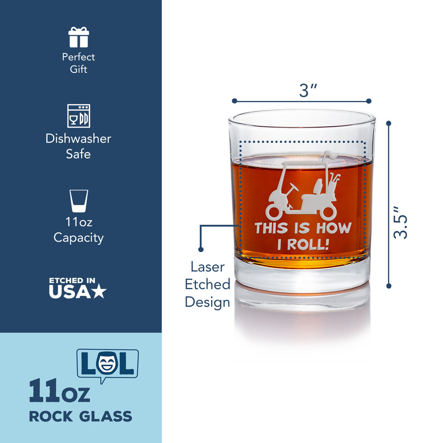 How Roll Golf Cart Round Rocks Glass