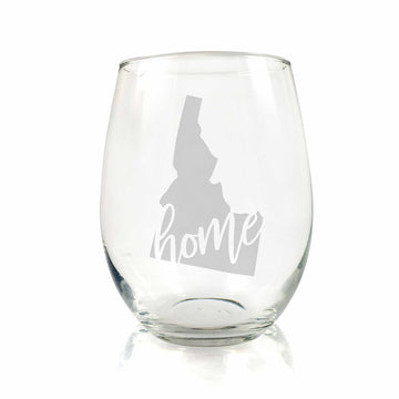 Idaho State Stemless Wine Glass