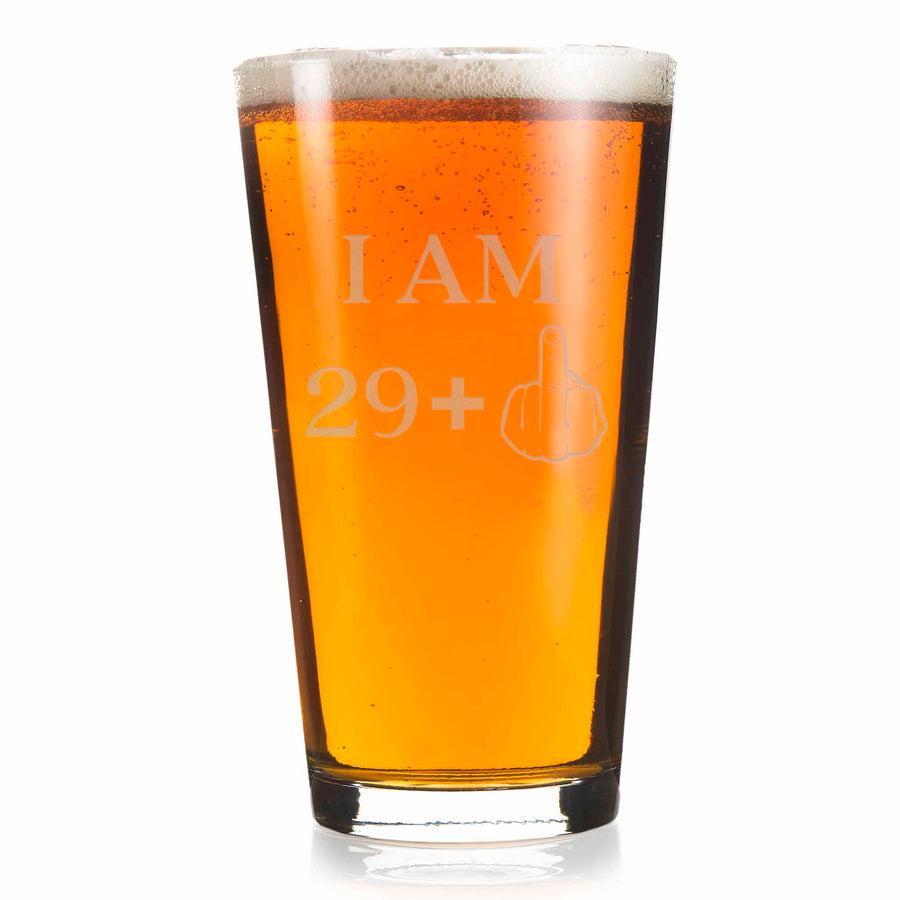 Im 29 Plus Male Pint Glass