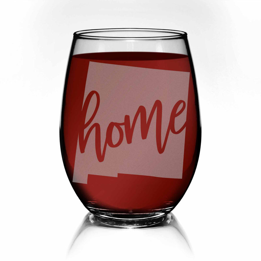 New Mexico State Stemless Wine Glass