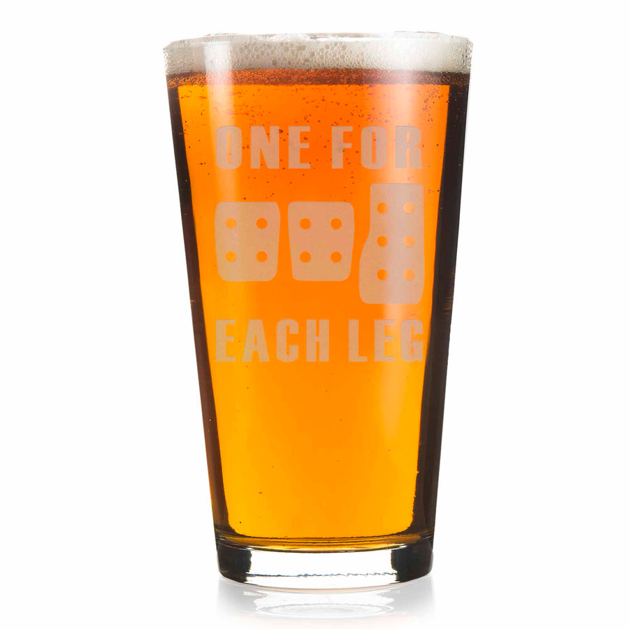 One For Each Leg Car Driver Pint Glass