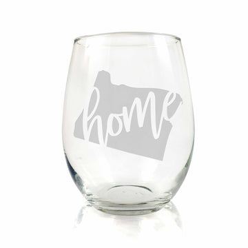 Oregon State Stemless Wine Glass