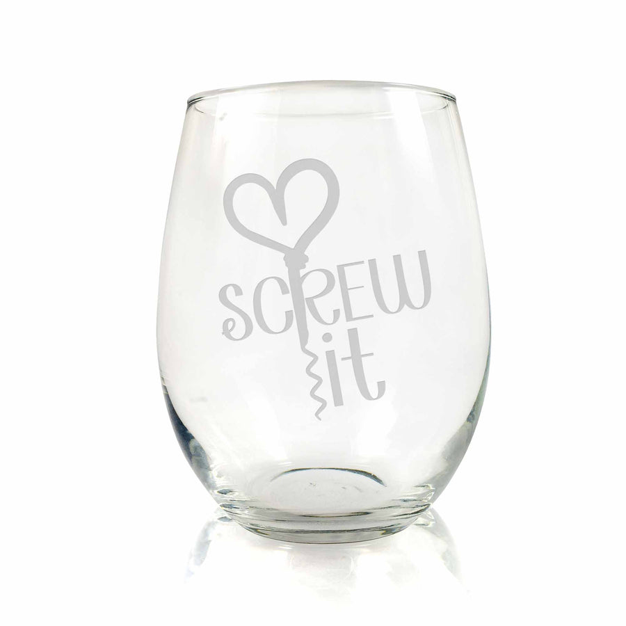 Screwit Stemless Wine Glass