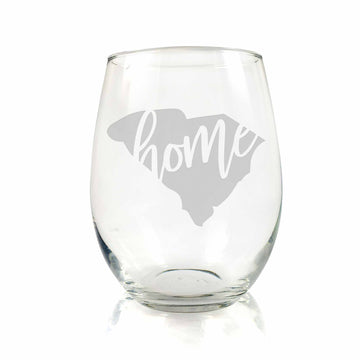 South Carolina State Stemless Wine Glass
