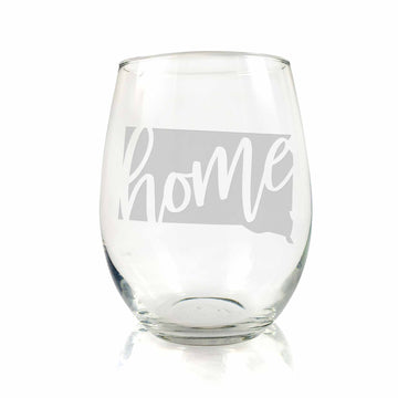 South Dakota State Stemless Wine Glass