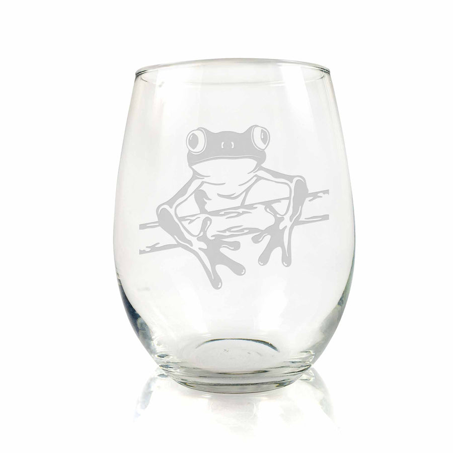 Tree Frog Stemless Wine Glass