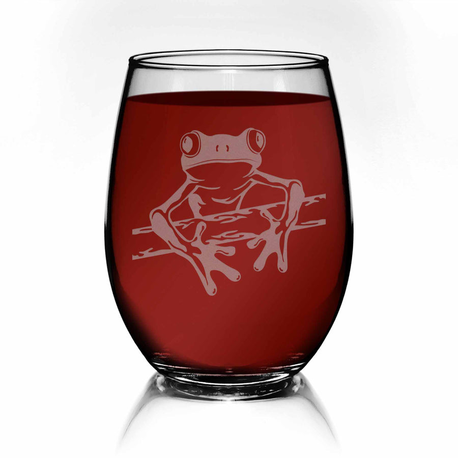 Tree Frog Stemless Wine Glass